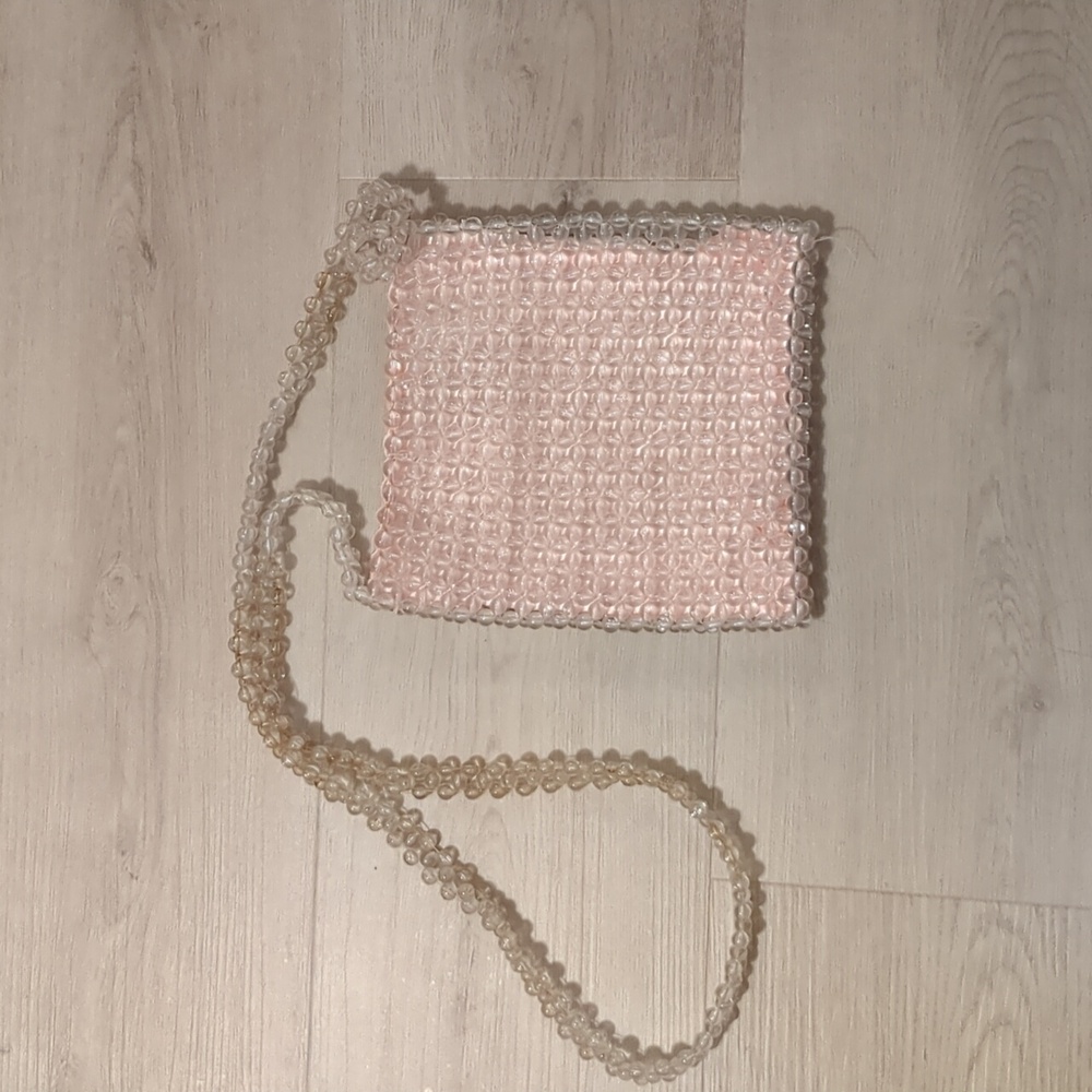Light pink Urban Outfitters beaded bag